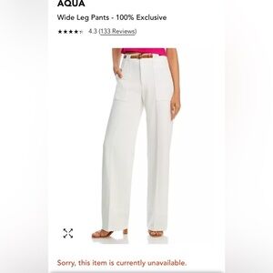 AQUA
Wide Leg Pants - White NWT